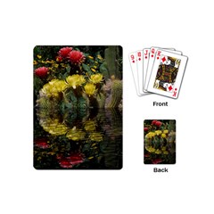 Cactus Flowers With Reflection Pool Playing Cards (mini) 