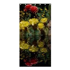 Cactus Flowers With Reflection Pool Shower Curtain 36  X 72  (stall) 