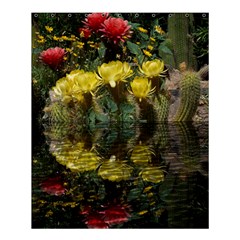 Cactus Flowers With Reflection Pool Shower Curtain 60  X 72  (medium) 