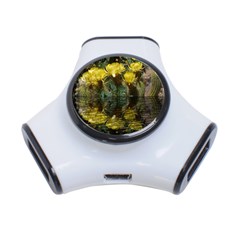 Cactus Flowers With Reflection Pool 3-port Usb Hub