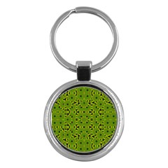 Geometric African Print Key Chains (round)  by dflcprints