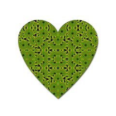 Geometric African Print Heart Magnet by dflcprints