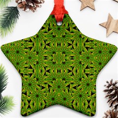 Geometric African Print Star Ornament (two Sides) 