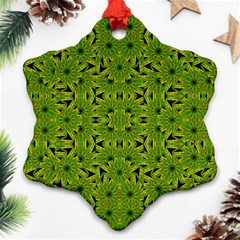 Geometric African Print Snowflake Ornament (2-side) by dflcprints