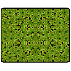 Geometric African Print Double Sided Fleece Blanket (medium)  by dflcprints