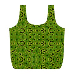 Geometric African Print Full Print Recycle Bags (l)  by dflcprints