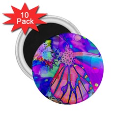 Psychedelic Butterfly 2.25  Magnets (10 pack) 