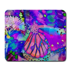 Psychedelic Butterfly Large Mousepads