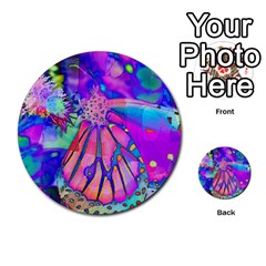 Psychedelic Butterfly Multi-purpose Cards (Round) 