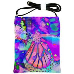 Psychedelic Butterfly Shoulder Sling Bags