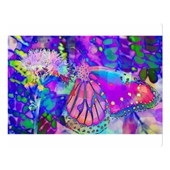 Psychedelic Butterfly Double Sided Flano Blanket (Large) 