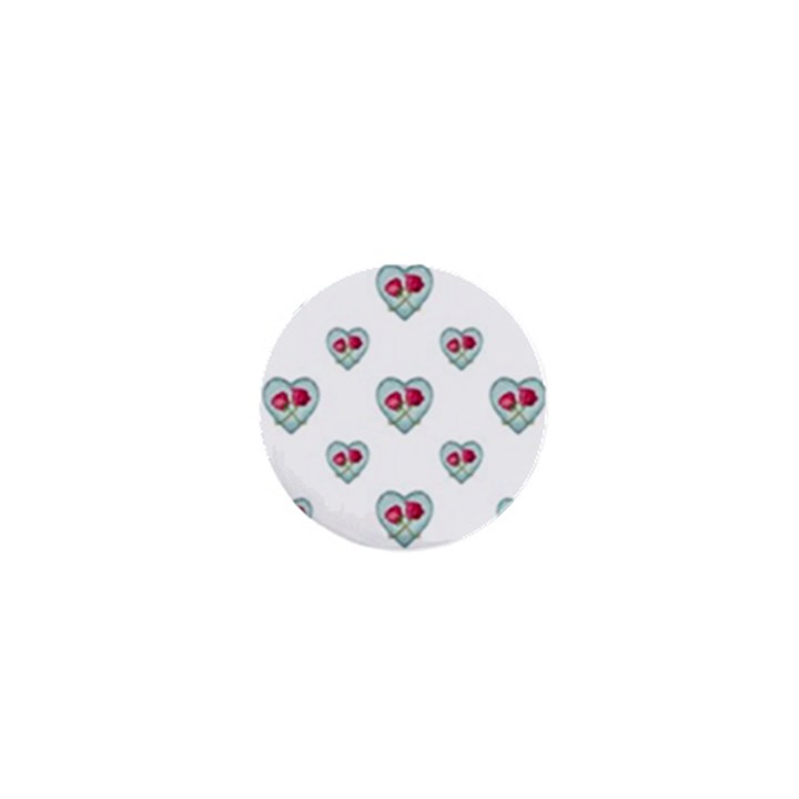 Love Ornate Motif Print 1  Mini Buttons