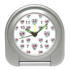 Love Ornate Motif Print Travel Alarm Clocks by dflcprints