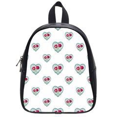 Love Ornate Motif Print School Bags (small)  by dflcprints