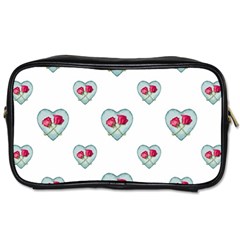 Love Ornate Motif Print Toiletries Bags by dflcprints