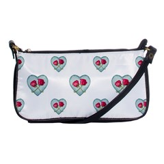 Love Ornate Motif Print Shoulder Clutch Bags by dflcprints