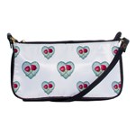 Love Ornate Motif Print Shoulder Clutch Bags Front