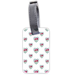 Love Ornate Motif Print Luggage Tags (one Side)  by dflcprints