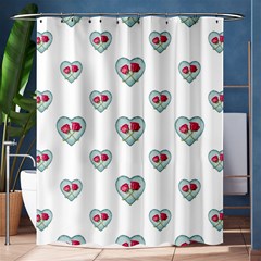 Love Ornate Motif Print Shower Curtain 60  X 72  (medium)  by dflcprints