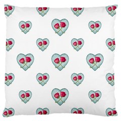 Love Ornate Motif Print Standard Flano Cushion Case (one Side) by dflcprints