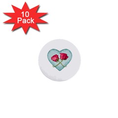 Love Ornate Motif  1  Mini Buttons (10 Pack)  by dflcprints