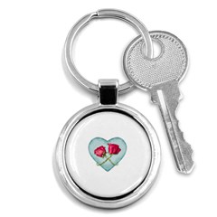 Love Ornate Motif  Key Chains (round)  by dflcprints