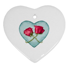 Love Ornate Motif  Heart Ornament (2 Sides) by dflcprints