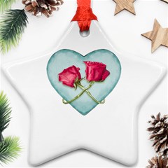 Love Ornate Motif  Star Ornament (two Sides)  by dflcprints