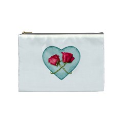 Love Ornate Motif  Cosmetic Bag (medium)  by dflcprints