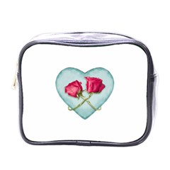 Love Ornate Motif  Mini Toiletries Bags by dflcprints