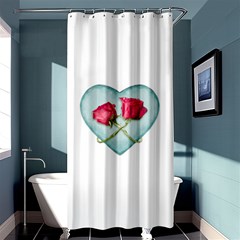 Love Ornate Motif  Shower Curtain 36  X 72  (stall)  by dflcprints