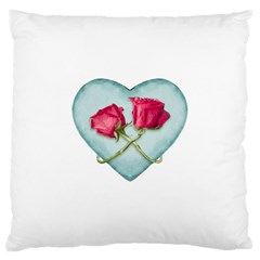 Love Ornate Motif  Large Cushion Case (one Side) by dflcprints