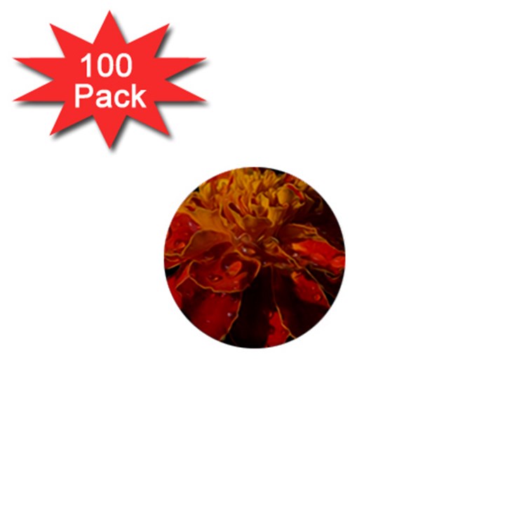 Marigold on Black 1  Mini Buttons (100 pack) 