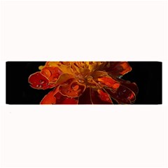 Marigold On Black Large Bar Mats by MichaelMoriartyPhotography