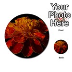 Marigold on Black Multi-purpose Cards (Round)  Front 1