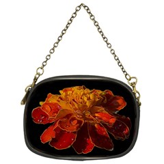 Marigold On Black Chain Purses (one Side)  by MichaelMoriartyPhotography