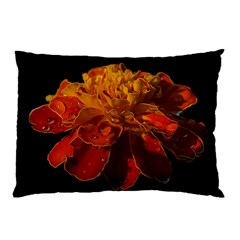 Marigold On Black Pillow Case