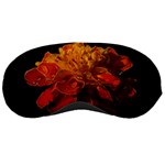 Marigold on Black Sleeping Masks Front