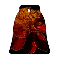 Marigold On Black Ornament (bell) 