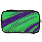 Swish Green Blue Toiletries Bags 2-Side Front