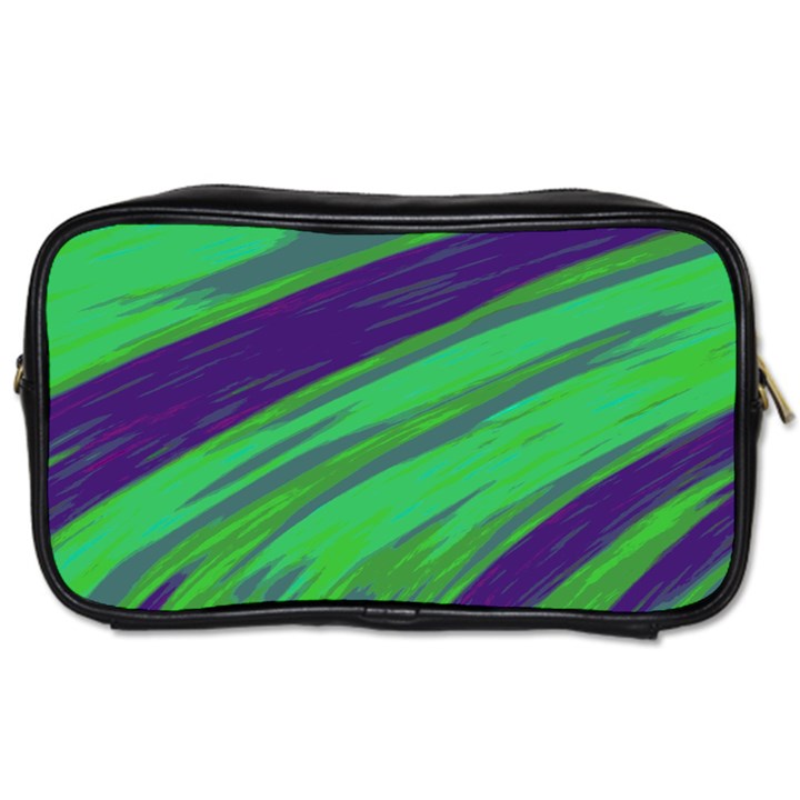 Swish Green Blue Toiletries Bags 2-Side