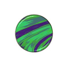 Swish Green Blue Hat Clip Ball Marker by BrightVibesDesign