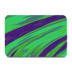 Swish Green Blue Plate Mats by BrightVibesDesign