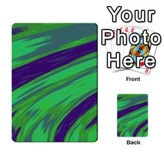 Swish Green Blue Multi-purpose Cards (rectangle)  by BrightVibesDesign