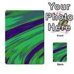 Swish Green Blue Multi-purpose Cards (Rectangle)  Front 1