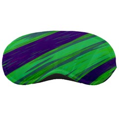 Swish Green Blue Sleeping Masks by BrightVibesDesign