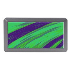 Swish Green Blue Memory Card Reader (mini) by BrightVibesDesign