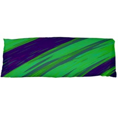 Swish Green Blue Body Pillow Case Dakimakura (two Sides) by BrightVibesDesign