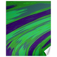 Swish Green Blue Canvas 16  X 20   by BrightVibesDesign