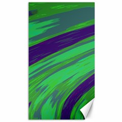 Swish Green Blue Canvas 40  X 72   by BrightVibesDesign